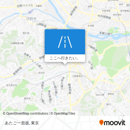 あたご一息坂地図