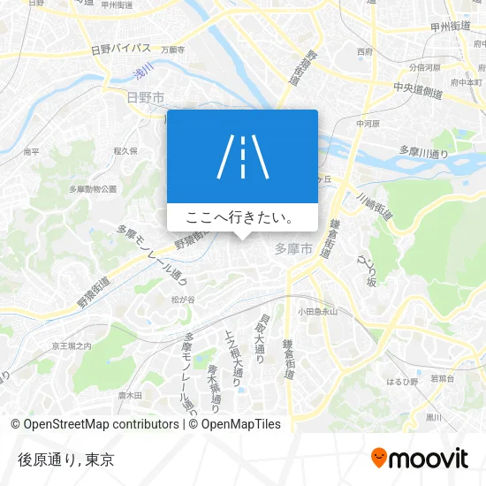後原通り地図