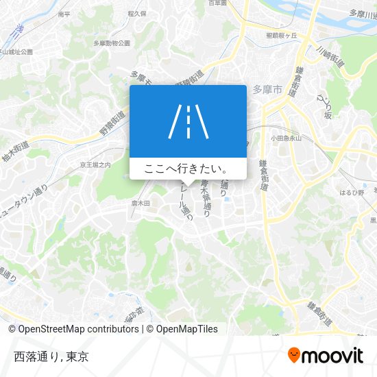 西落通り地図