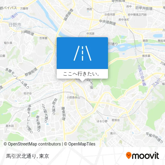 馬引沢北通り地図