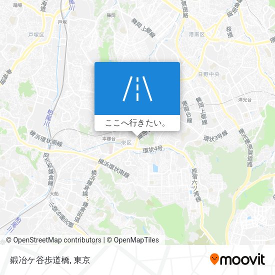 鍛冶ケ谷歩道橋地図