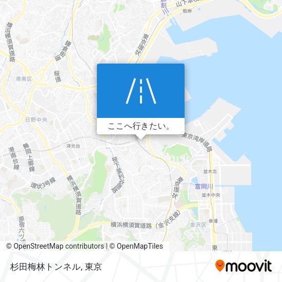 杉田梅林トンネル地図