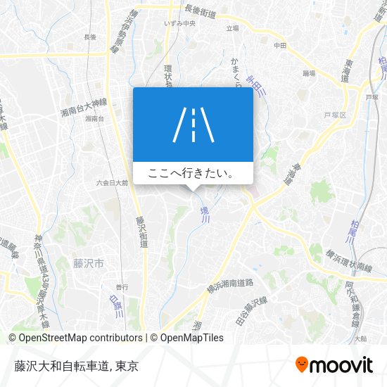 藤沢大和自転車道地図