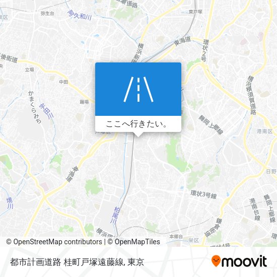 都市計画道路 桂町戸塚遠藤線地図