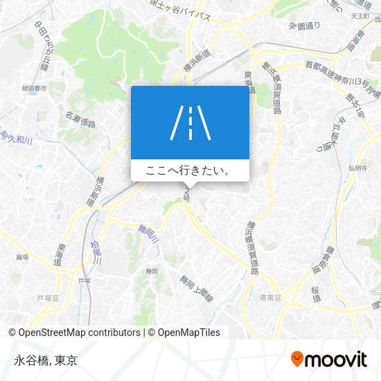 永谷橋地図