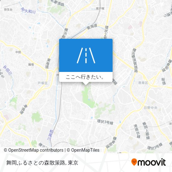 舞岡ふるさとの森散策路地図