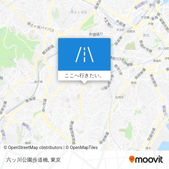 六ッ川公園歩道橋地図