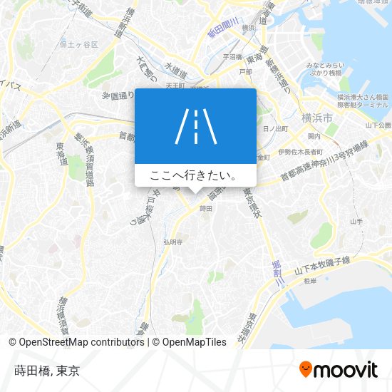 蒔田橋地図