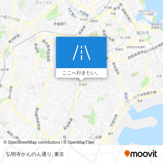 弘明寺かんのん通り地図