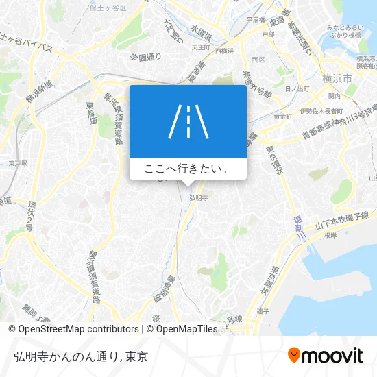 弘明寺かんのん通り地図