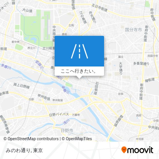 みのわ通り地図
