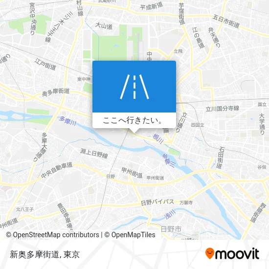 新奥多摩街道地図