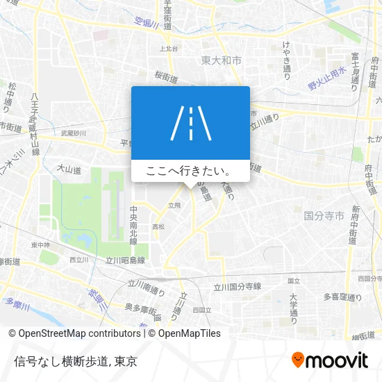 信号なし横断歩道地図