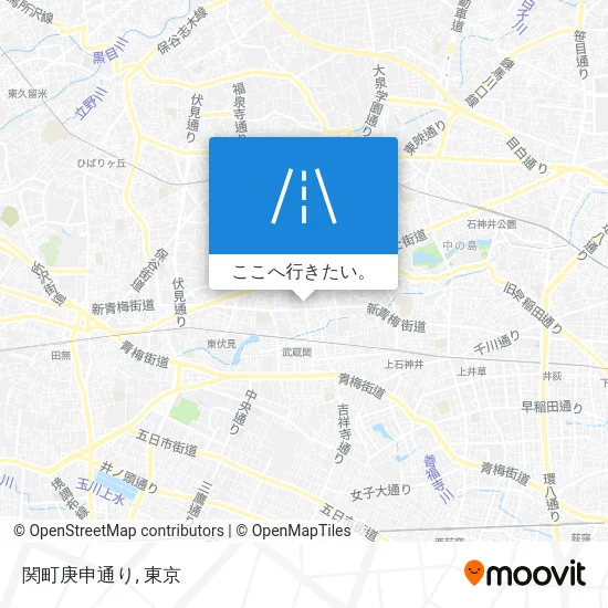 関町庚申通り地図