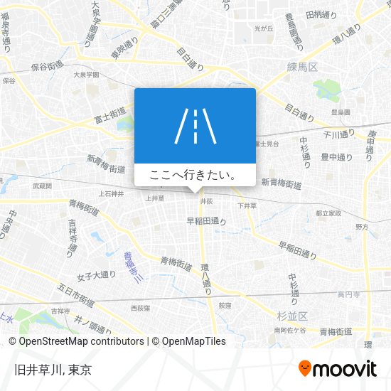 旧井草川地図