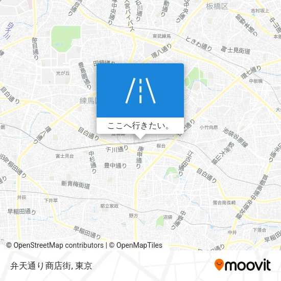 弁天通り商店街地図