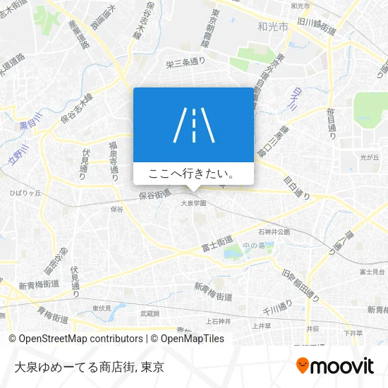 大泉ゆめーてる商店街地図