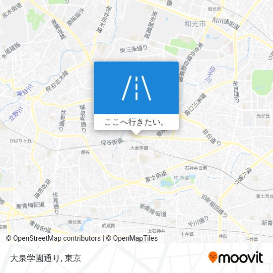 大泉学園通り地図