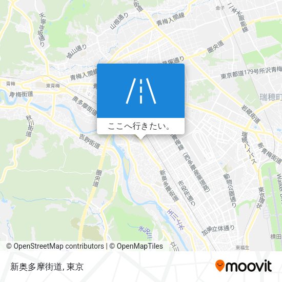 新奥多摩街道地図