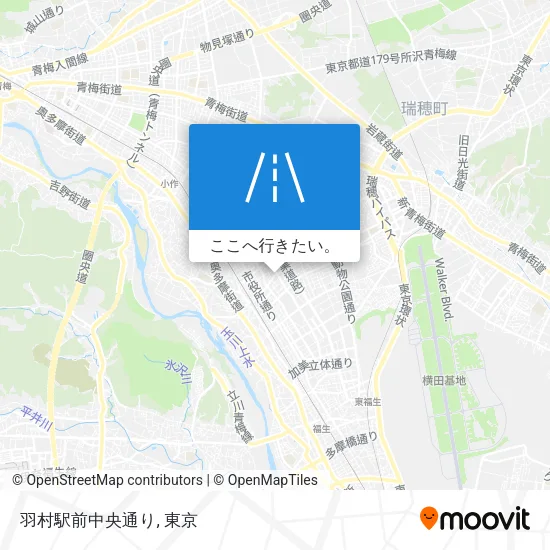 羽村駅前中央通り地図