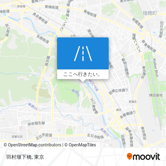 羽村堰下橋地図