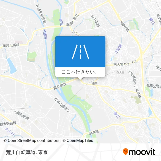 荒川自転車道地図