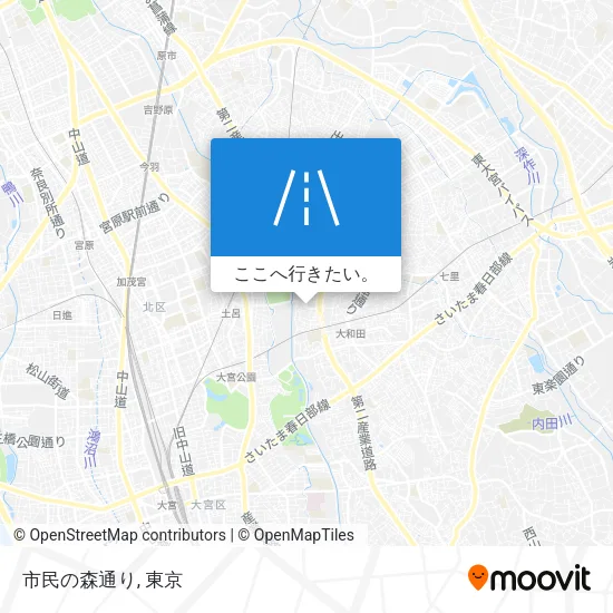 市民の森通り地図