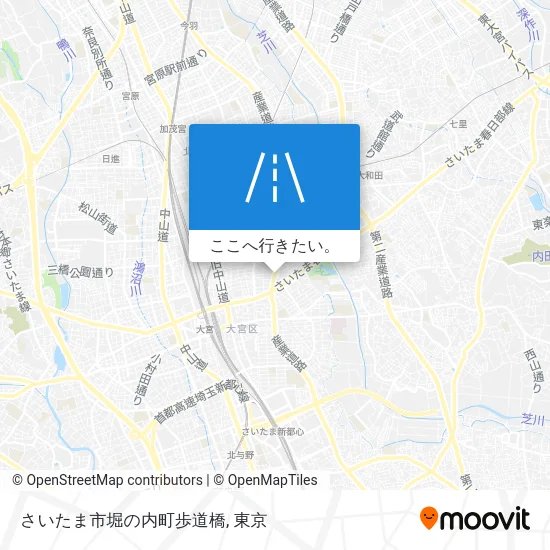 さいたま市堀の内町歩道橋地図