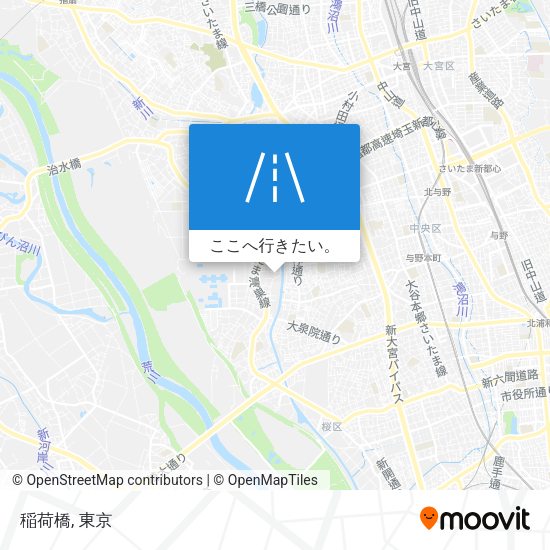 稲荷橋地図