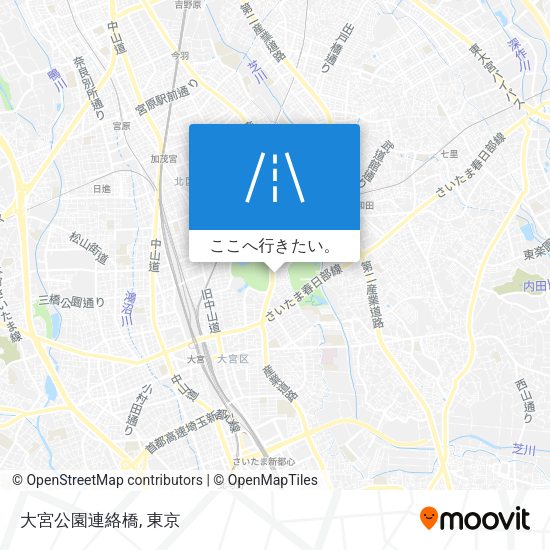大宮公園連絡橋地図