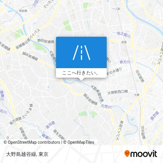 大野島越谷線地図