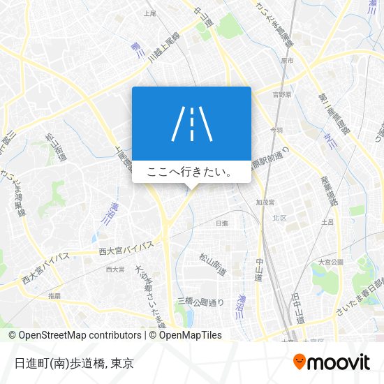 日進町(南)歩道橋地図