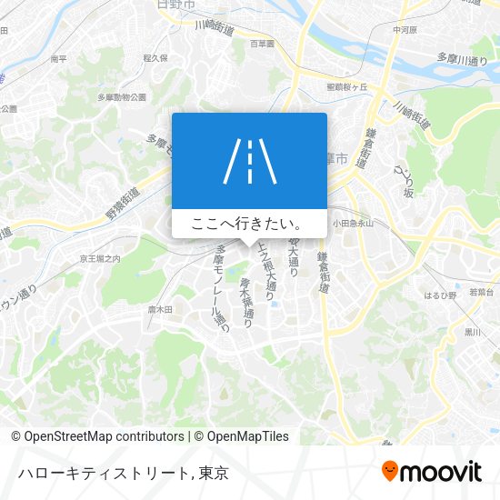 ハローキティストリート地図