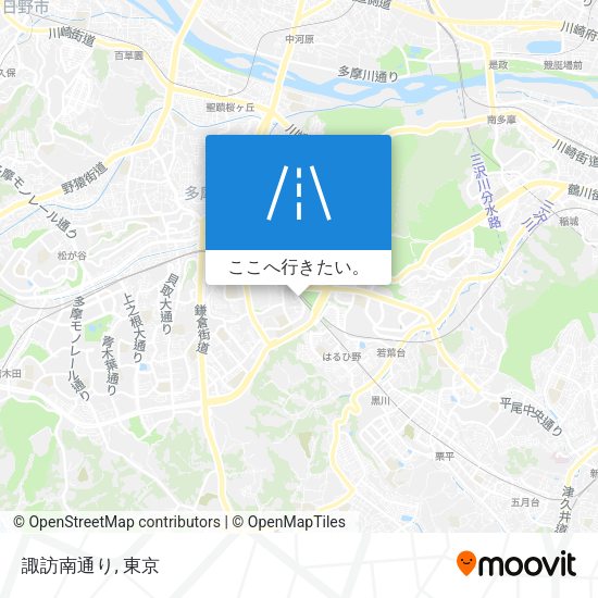 諏訪南通り地図