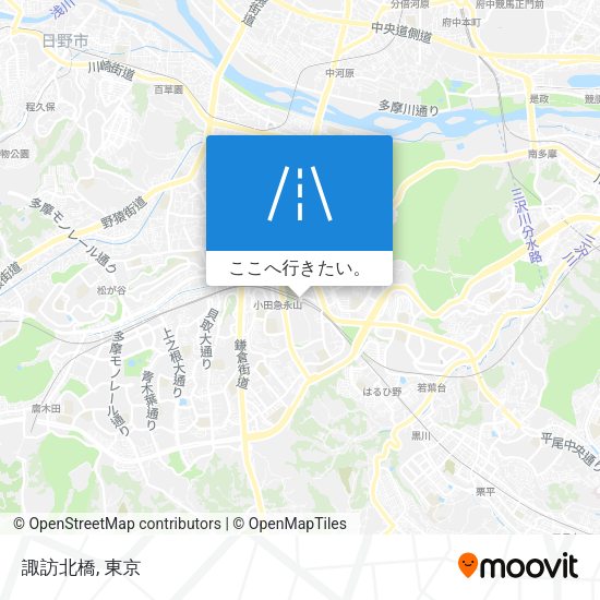 諏訪北橋地図