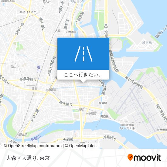 大森南大通り地図