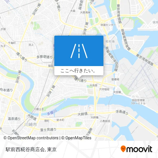 駅前西糀谷商店会地図
