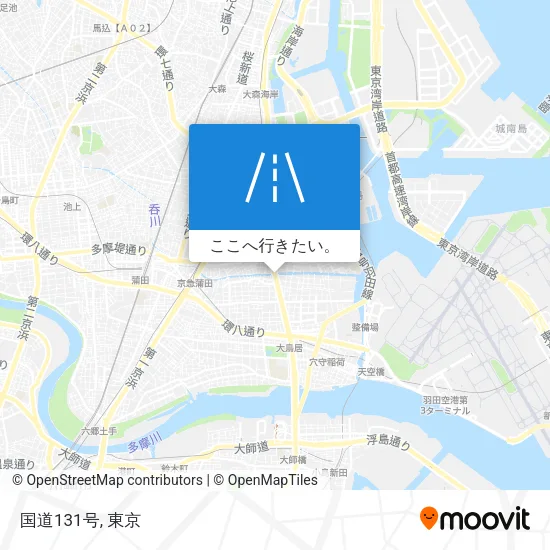 国道131号地図