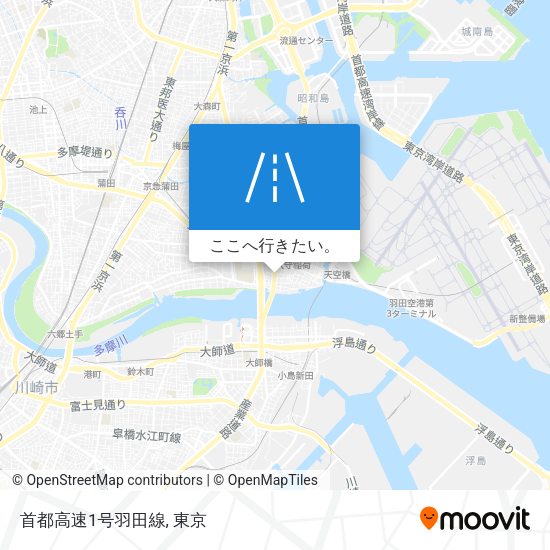 首都高速1号羽田線地図