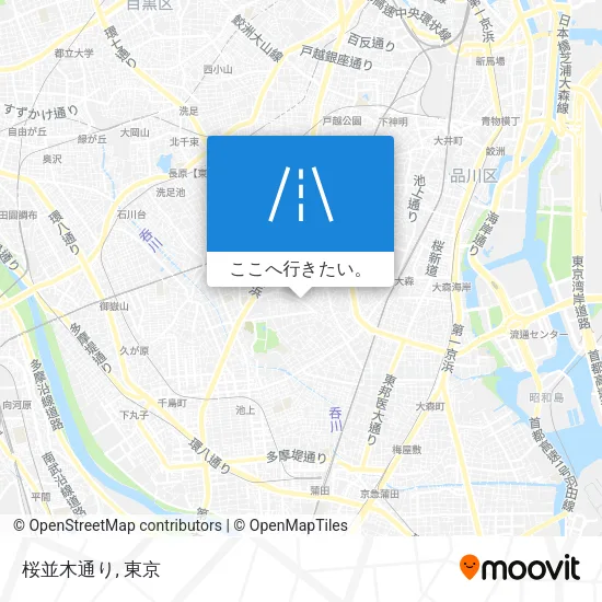 桜並木通り地図