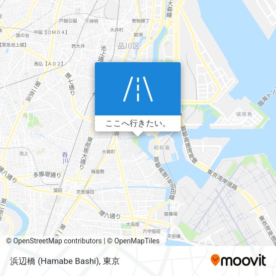 浜辺橋 (Hamabe Bashi)地図
