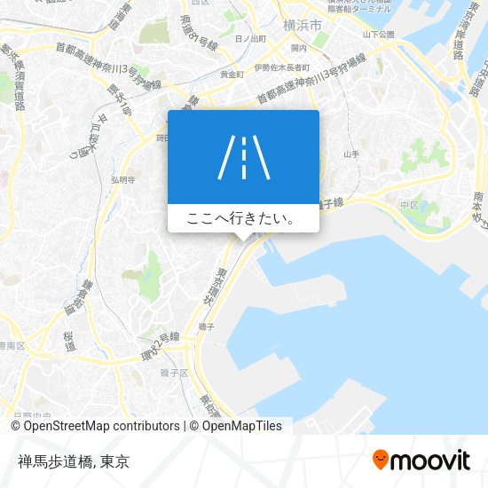 禅馬歩道橋地図