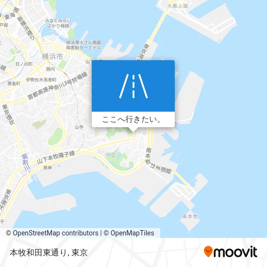 本牧和田東通り地図