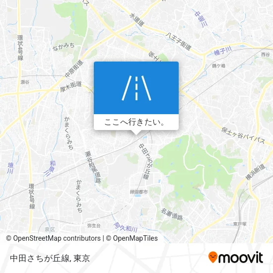 中田さちが丘線地図