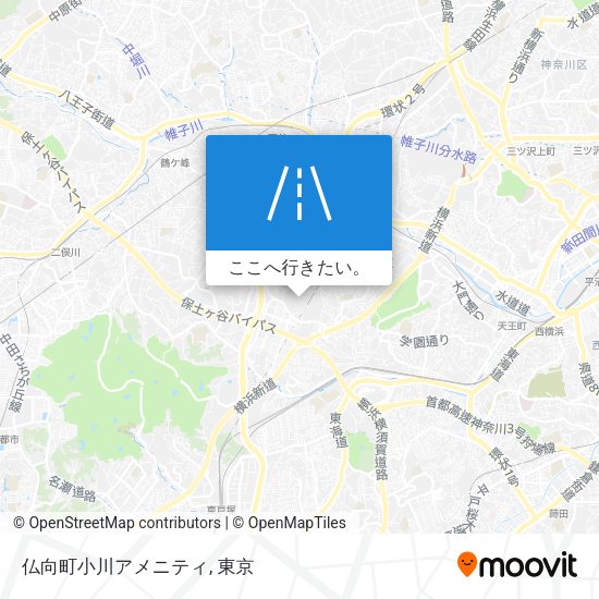 仏向町小川アメニティ地図
