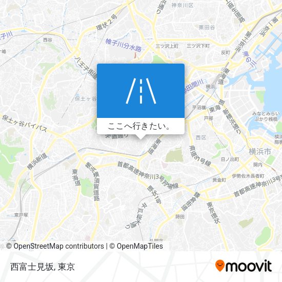 西富士見坂地図