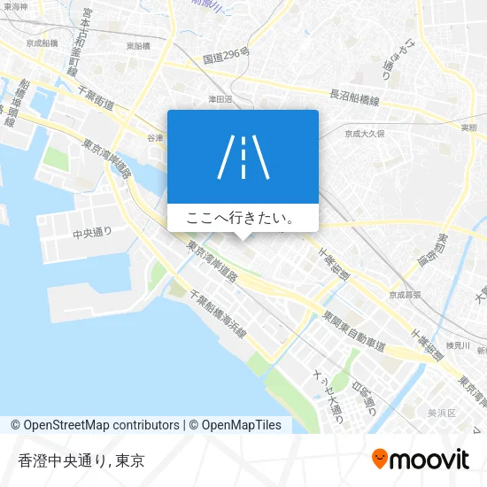 香澄中央通り地図