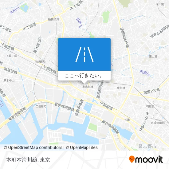 本町本海川線地図