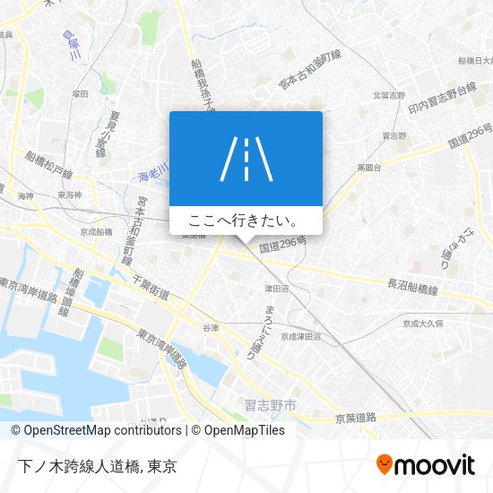 下ノ木跨線人道橋地図