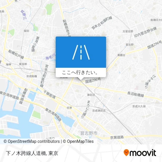 下ノ木跨線人道橋地図